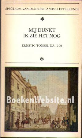 Mij dunkt ik zie het nog