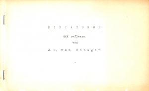 Miniaturen, 444 reflexen gesigneerd Miniaturen, 444 reflexen gesigneerd