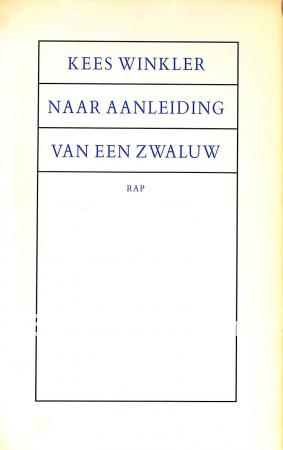 Naar aanleiding van een zwaluw