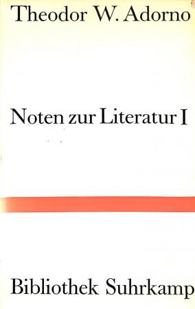 Noten zur Literatur I