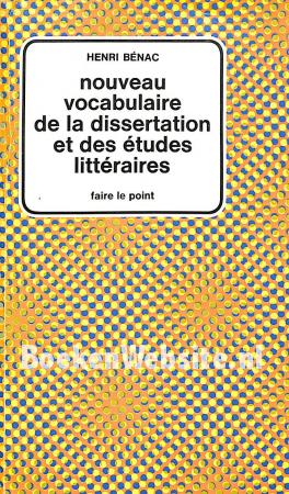 Nouveau vocabulaire de la dissertation....