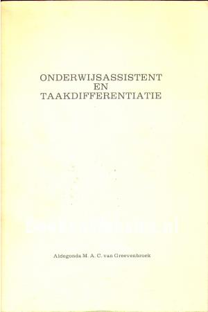 Onderwijsassistent en taakdifferentatie