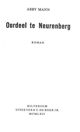 Oordeel te Neurenberg