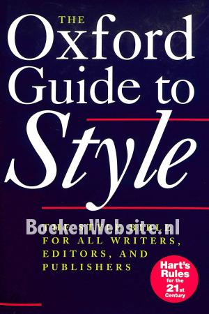 The Oxford Guide to Style