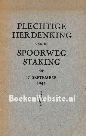 Plechtige herdenking van de Spoorweg-staking