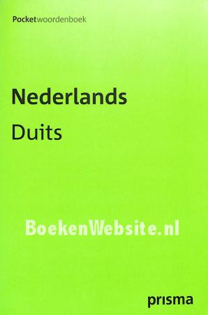 Prisma pocketwoordenboek Nederland Duits
