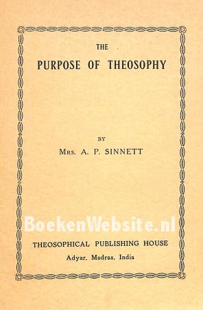 The Purpose of Theosophy