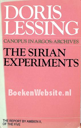 The Sirian Experiments The Sirian Experiments