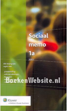 Sociaal memo 1a Sociaal memo 1a