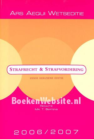 Strafrecht & Strafvordering Strafrecht & Strafvordering