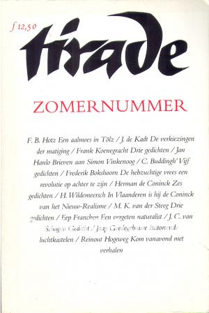 Tirade Zomernummer 226/227 Tirade Zomernummer 226/227