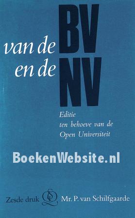 Van de BV en de NV