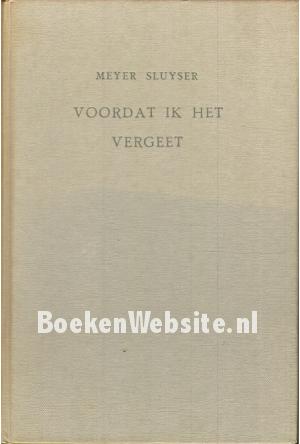 Voordat ik het vergeet