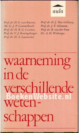 Waarneming in de verschillende wetenschappen