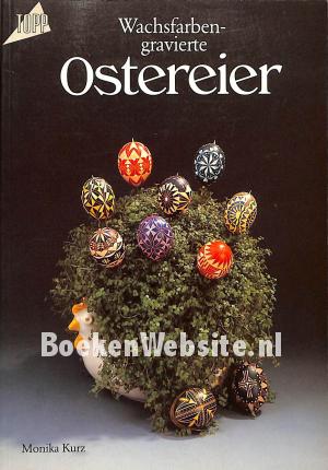 Wachsfarben-gravierte Ostereier Wachsfarben-gravierte Ostereier