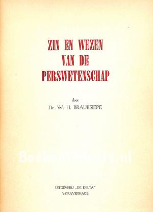 Zin en wezen van de perswetenschap