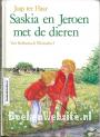 Saskia en Jeroen met de dieren