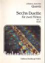 Sechs Duette fur zwei Floten op. 2 Heft I