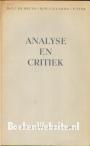 Analyse en critiek