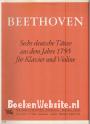 Beethoven, Sechs deutsche Tanze fur Klavier und Violine