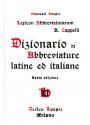 Dizionario di abbreviature Latine ed Italiane