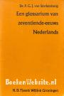 Een glossarium van zeventiende-eeuws Nederlands