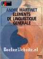 Elements de linguistique generale