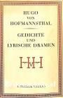 Gedichte und lyrische Dramen