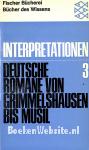 Interpretationen 3 Deutsche Romane