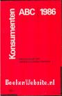 Konsumenten ABC 1986