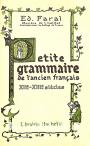 Petite grammaire de l'ancien francais