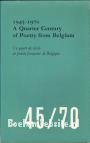 A Quarter Century of Poetry from Belgium 1945-1970