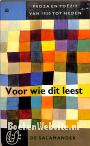 Voor wie dit leest