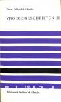 Vroege geschriften III